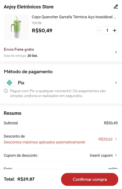 Imagem na descrição da promoção