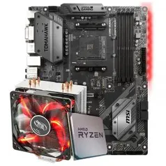 Kit Upgrade Placa Mãe MSI B450 Tomahawk AMD AM4 R$ 2499