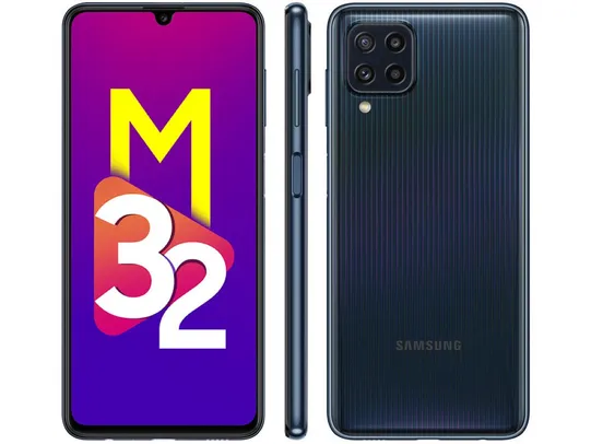 [C. OURO + MAGALUPAY] Smartphone Samsung Galaxy M32 128GB Preto - 6GB 