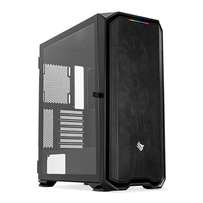 Gabinete Gamer Pichau Gadit 2 Black, Mid-Tower, Lateral de Vidro Temperado, Com 3 Fans, Preto, PG-GDT-02BLK