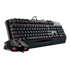 Teclado e Mouse Gamer Coolermaster Devastator II Led Vermelho SGB-3031-KKMF1-BR