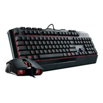 Teclado e Mouse Gamer Coolermaster Devastator II Led Vermelho SGB-3031-KKMF1-BR