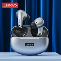 Fone de ouvido bluetooth Lenovo LP5 Bluetooth 9D Stereo Sportsa prova d'água
