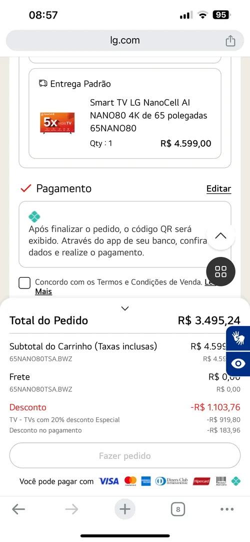 Imagem na descrição da promoção