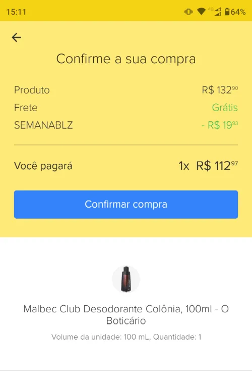 Imagem na descrição da promoção