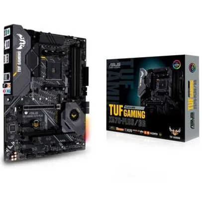 Placa-Mãe Asus TUF Gaming X570-PLUS/BR, AMD AM4, ATX, DDR4 | R$1.400