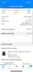 (App Magalu + Cliente Ouro) iPhone 12 128gb Preto Azul Vermelho e Verde - R$5642