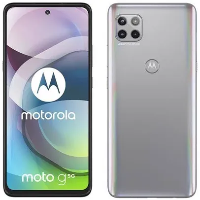 (MAGALUPAY R$1472 ) Smartphone Motorola Moto G 5G 128GB Prata Prisma - Octa-Core 6GB RAM 6,7” | R$1673