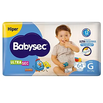 Fralda Babysec Galinha Pintadinha Ultrasec G 64 Unids