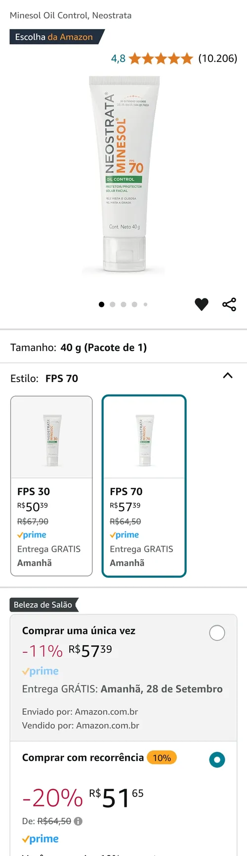 Imagem na descrição da promoção