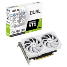 Placa de Vídeo Asus GeForce RTX 3060, DUAL, OC Edition, White, 8GB, GDDR6, DLSS, Ray Tracing, DUAL-RTX3060-O8G-WHITE