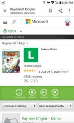 Game Rayman Origins para xbox 360 (ENCERRADA PROMOÇÃO)