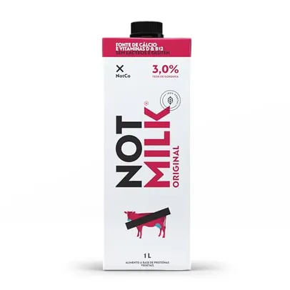 [3 UN. CUPOM NO ANÚNCIO] Notco Not Milk Original - Leite Vegetal, 1L