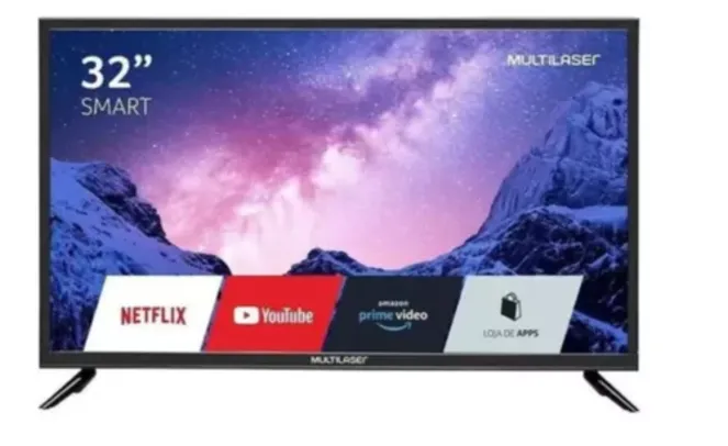 Smart TV Multi 32 Polegadas HD, HDMI, USB, Wifi e Android Integrado, Google Assistente - TL042