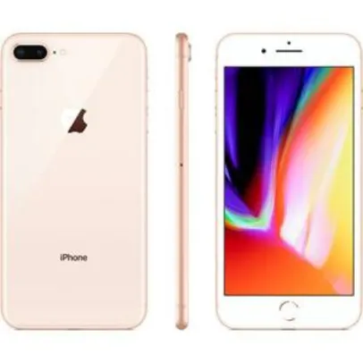 [R$2.972 com AME] Iphone 8 Plus 64GB Ouro Tela 5.5" iOS 12 4G Câmera 12MP - R$3129