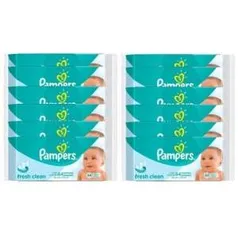 [Voltou - Kangoolu]  768 Lencinhos Umedecidos Pampers - por R$62