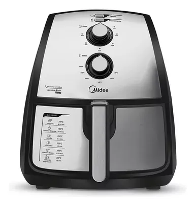 Fritadeira Airfryer 4L Cor Inox Midea