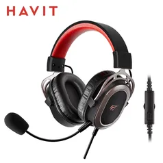 Headset HAVIT H2008d Wired Gaming Headset with 3.5mm Plug 50mm Drivers Surround Sound HD Mic for PS4 PS5 XBox PC Laptop Gamer Headphone| |  