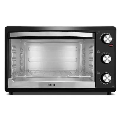 Forno Elétrico Philco PFE44P 44L com Botão Timer de 60 minutos e Dupla resistência – Preto - 110V