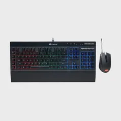 Kit Gamer Corsair Teclado K55 rgb Pro, Macros, Preto + Mouse Harpoon rgb Pro, 6.000 dpi, Preto - CH-9226865-NA