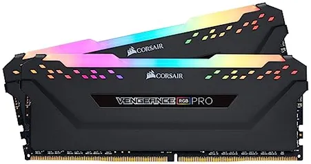 CORSAIR Memória de desktop VENGEANCE RGB PRO 32 GB (2 x 16 GB) DDR4 3600 (PC4-28800) C18 – Preto