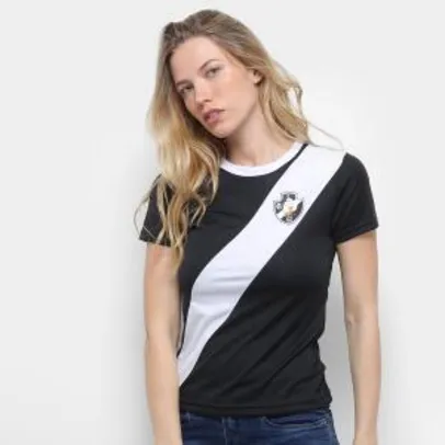 Camisa Vasco Edição Limitada Feminina - Preto e Branco R$19