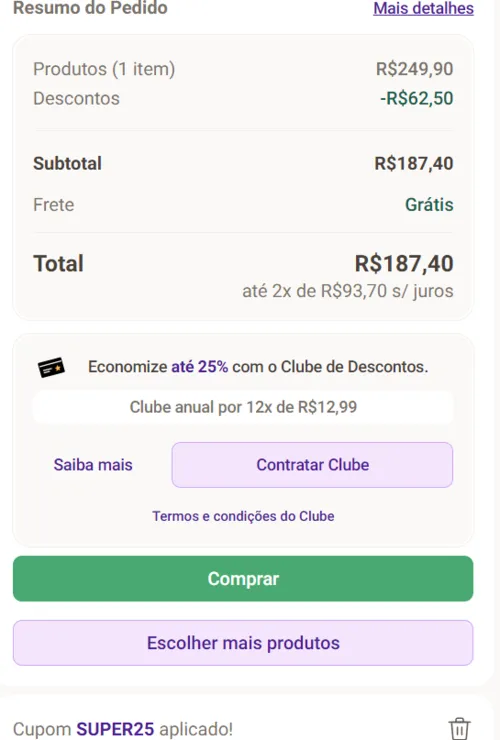 Imagem na descrição da promoção