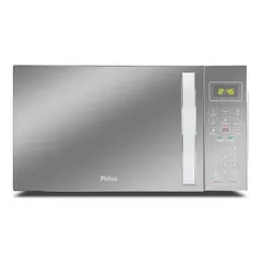 [AME R$ 485] Micro-ondas Philco PMO28E Limpa Fácil 1400W Prata Espelhado 28L 