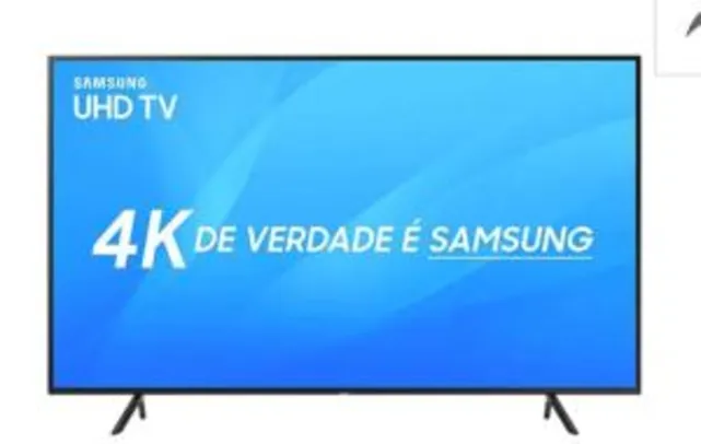 [Ame] Smart TV LED 49" Samsung Ultra HD 4k 49NU7100 HDMI 2 USB Wi-Fi HDR Premium Smart Tizen - R$2070 (ou R$1759 com Ame)