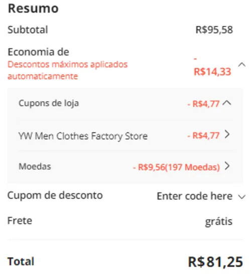 Imagem na descrição da promoção