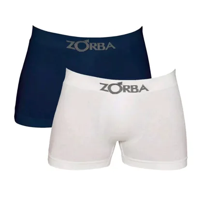 Kit Com 2 Cuecas Boxer Sem Costura Algodão Zorba