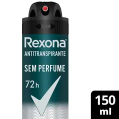 Desodorante Rexona Men Sem Perfume Aerosol 150ml LEVE 3 Pague 2