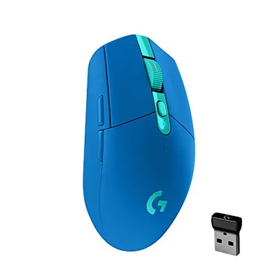 [Prime] Mouse Gamer Sem Fio Logitech G305 LIGHTSPEED 6 Botões Programáveis e Até 12.000 DPI - Azul