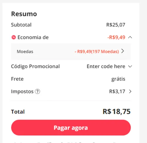 Imagem na descrição da promoção