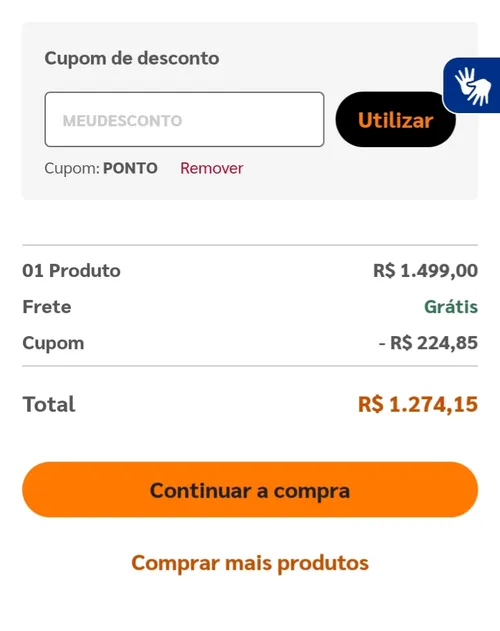 Imagem na descrição da promoção