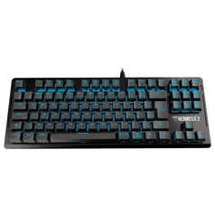 Teclado Mecânico Gamer Gamdias Hermes E2, LED Azul, Switch Brown