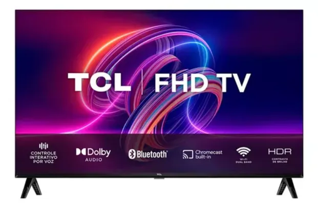 [Cartão ML]  Smart Tv 40" S5400a Led Fhd Android Preta Tcl 110V/220V