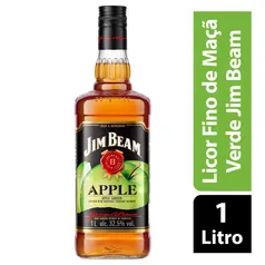 Licor de Whiskey Bourbon Americano Jim Beam Apple 1L + Brinde