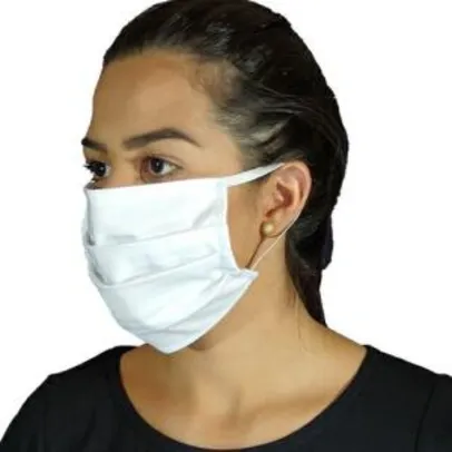 Kit 10 máscaras tecido resistente 100% algodão