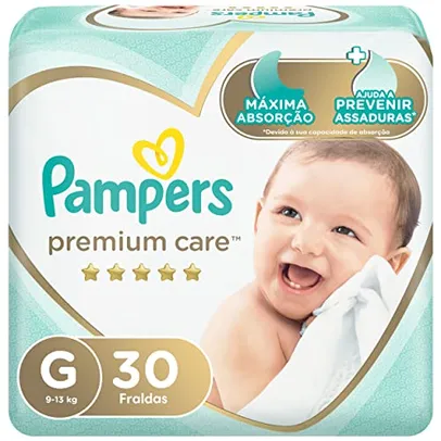 [Rec] Fraldas Pampers Premium Care G 30 Unidades