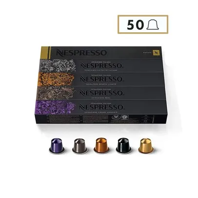 Cápsulas de Café Nespresso Variado - 50 Cápsulas