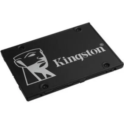 SSD Kingston KC600, 512GB, SATA, Leitura 550MB/s, Gravação 520MB/s - SKC600/512G | R$670
