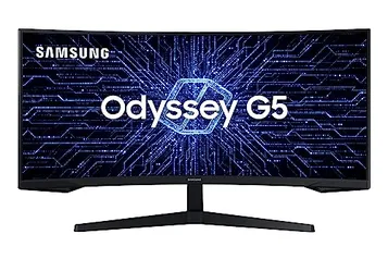 Monitor Gamer Curvo Samsung ‎C34G55TWWL Odyssey G5 34' WQHD, 165Hz