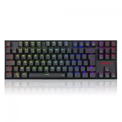 Teclado Mecânico Gamer Redragon Kumara Pro, Wireless, RGB, Switch Brown, ABNT2, Black, K552RGB-BRS-B