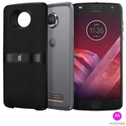 Moto Z2 Play New Sound Edition Platinum Motorola com Tela de 5,5", 4G, 64GB e Câmera de 12 MP - XT1710NS - MRXT1710NSPLA