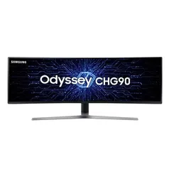 Monitor Gamer 49'' Curvo Samsung DFHD 144 Hz 1ms HDMI Freesync CHG90 LC49HG90DMLXZD Preto