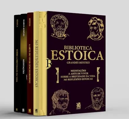 Biblioteca Estoica: Grandes Mestres Volume I - Box com 4 Livros 