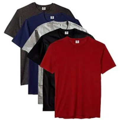 Kit 5 Camisetas Masculinas Básicas Algodão Premium | R$97
