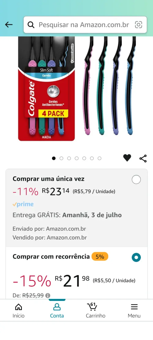 Imagem na descrição da promoção