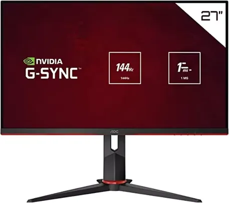 [AME R$974,25] Monitor Gamer AOC Hero 27" 144Hz IPS 1ms G-Sync